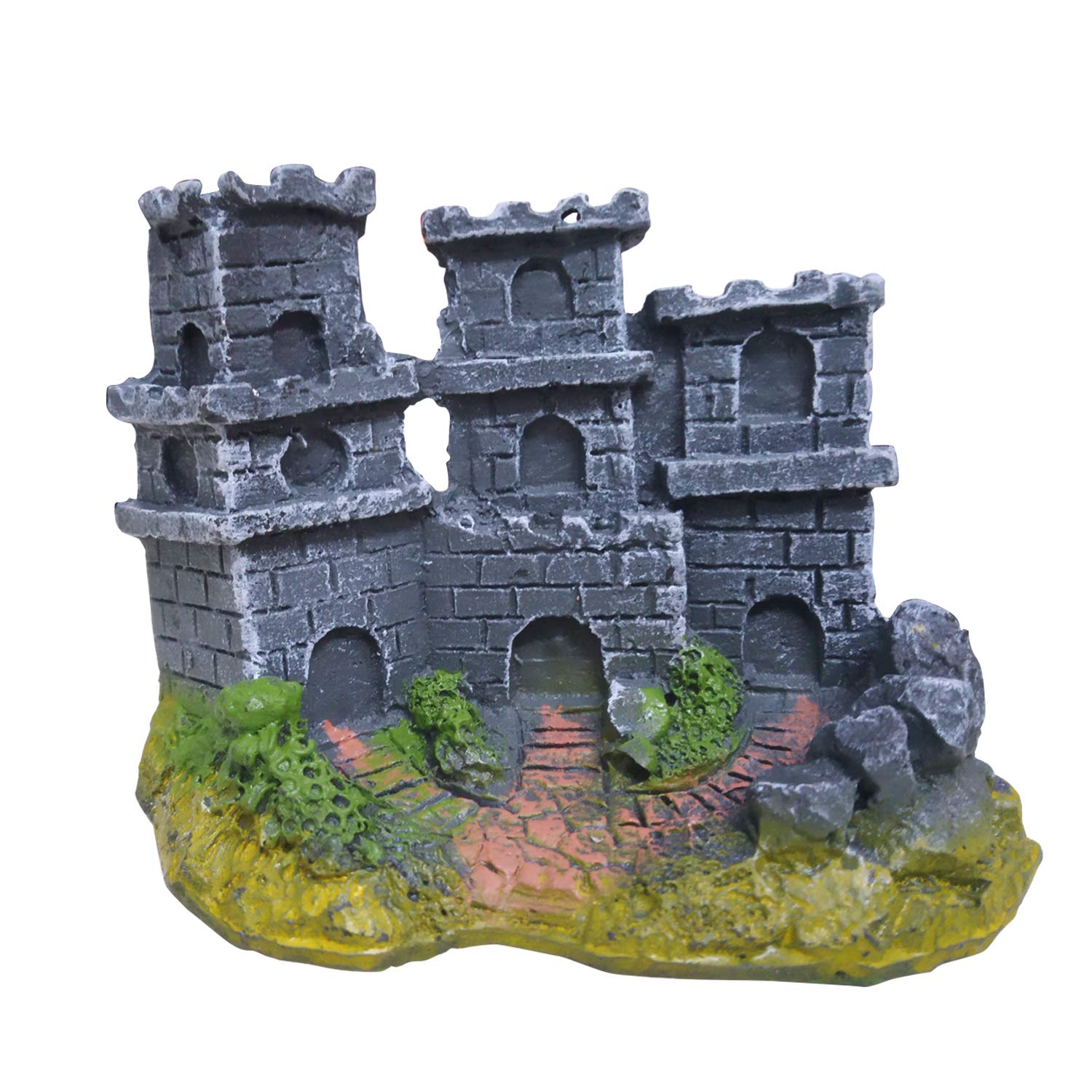 JAINSONS PET PRODUCTS Small Fish Tank Decorative Ornaments for Aquarium Decoration (Castle House)