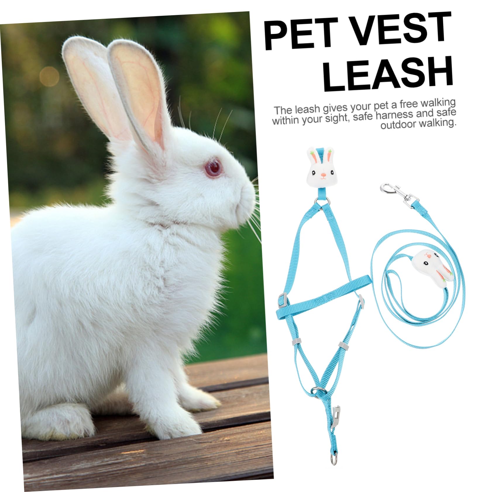 SUPVOX Pet Vest Leash Dog Harness Leash Stylish and Comfortable for Pups Includes Pulling Rope Suitable for Small to Medium Dogs