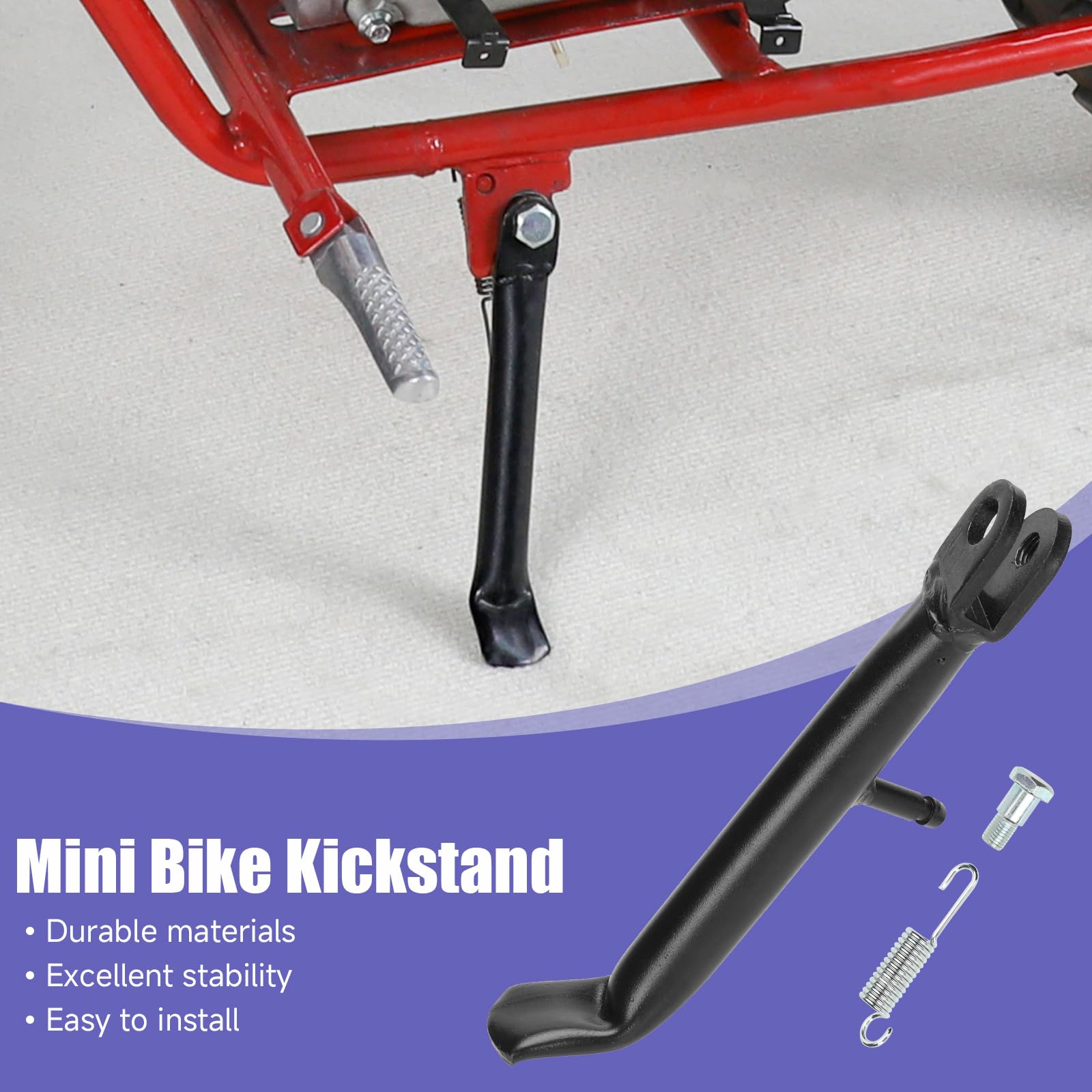 CILOYU Mini Bike Kickstand Springs For Coleman CT200U-EX BT200X CT200U CT200U-EXR Axis M200 Predator 212 196cc 200cc 6.5HP Engine Mini Bike Powersports Accessories Parts (RED - View #8