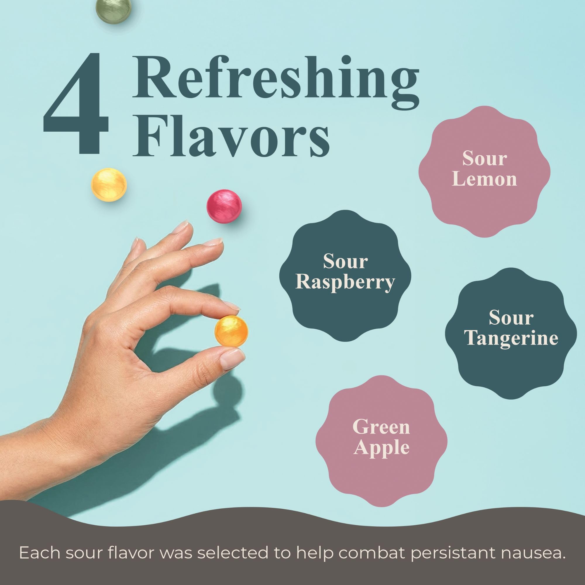 Three Lollies Preggie Pop Drops - 48 Lozenges - Ease Morning Sickness During Pregnancy, Made with Essential Oils & Fruit Extracts - Natural Lozenges for Nausea, Lemon, Tangerine, Raspberry & Apple — Amazon image 5