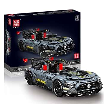 １：８ ブラック カー大きな玩具2884pcsプレゼントして最適です Amazon.co.jp: 1:8GTスポーツカーおもちゃ ブロックセット（2872