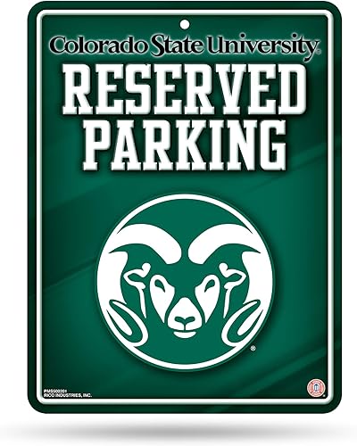 Vista 110 de Letrero de metal NCAA de 8.5 x 11 pulgadas, ideal para cueva de hombre, dormitorio, oficina, decoración del hogar Primario