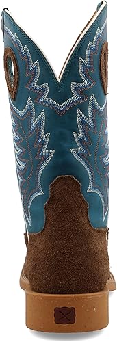 Miniatura 10 de Twisted X Botas de trabajo Lite Western de 12 pulgadas para hombre, botas de trabajo de cuero de grano completo, plantilla moldeada para mayor
