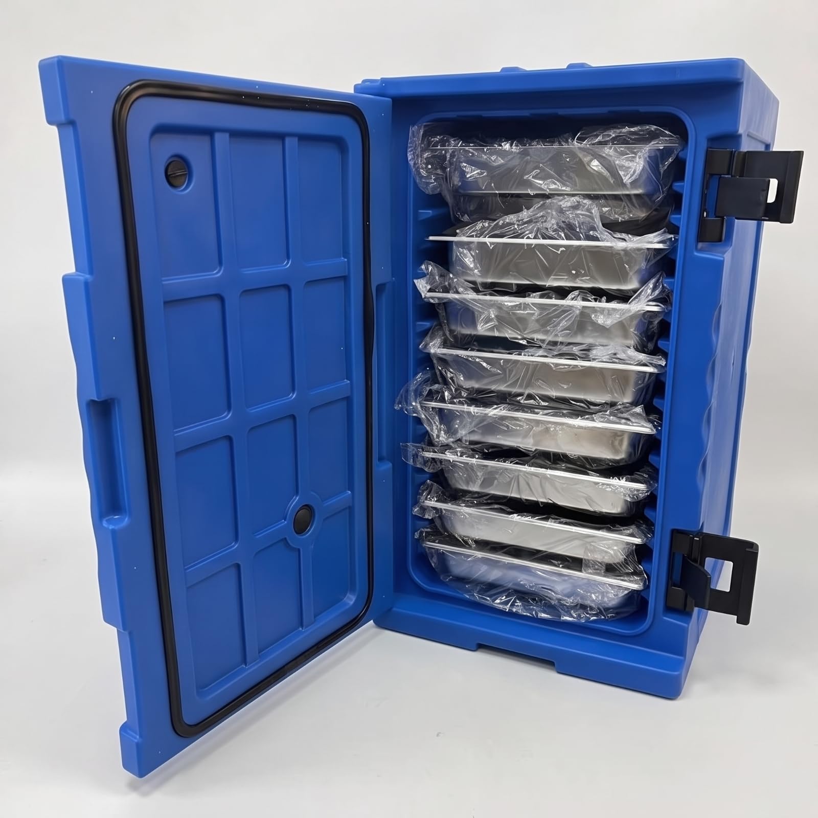 Armario Térmico con Banjas Acero Inoxidable Sellado Contenedor Isotérmico con Banjas Reutilizable Caja Térmica para Cocinas Comerciales