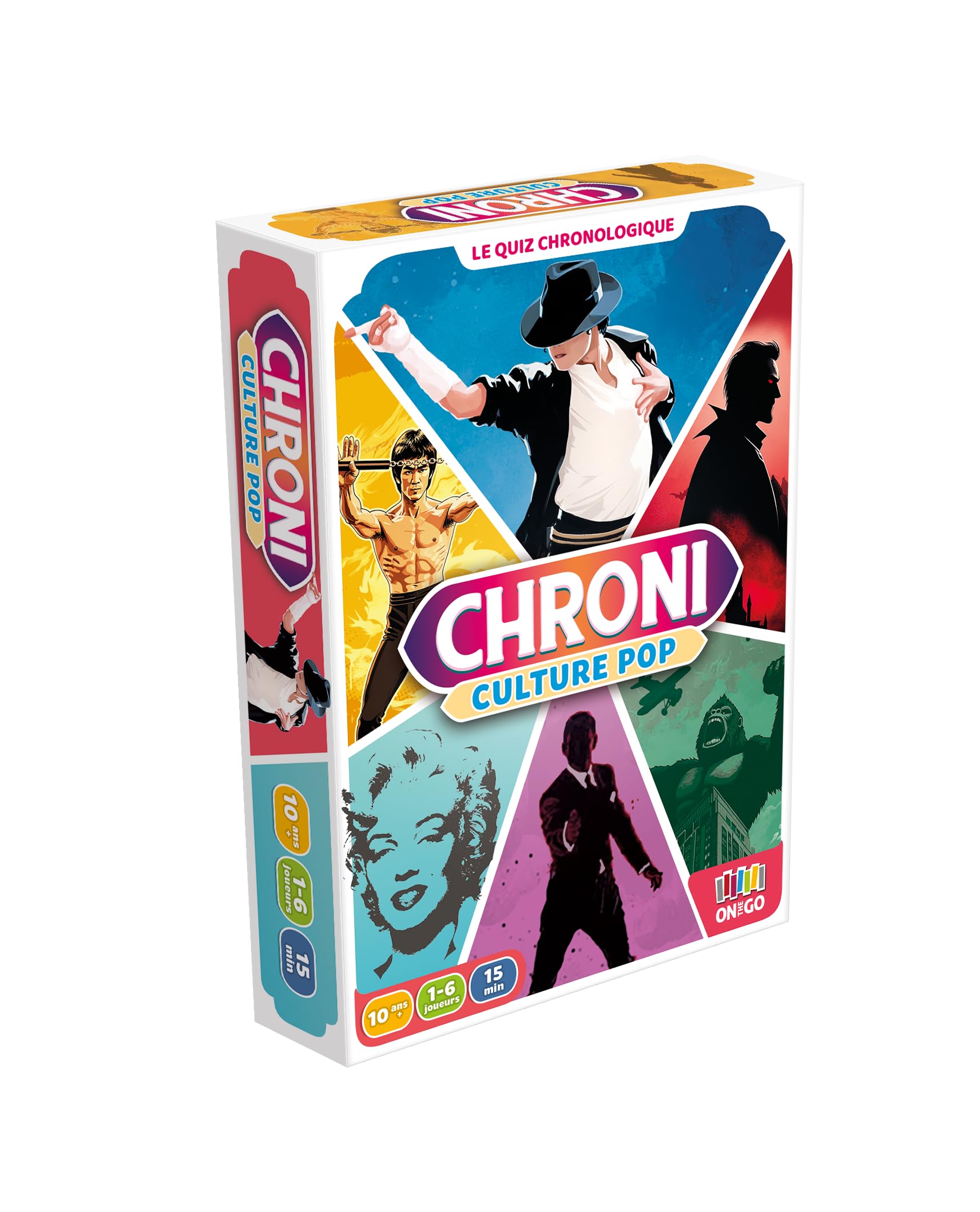 Blackrock Games CHRONI Culture Pop - Jeu de Cartes - Jeu de société dès 10 Ans - 1 à 6 Personnes - Pop Culture et chronologie - Un Jeu Amusant idéal Entre Amis ou en Famille - on The go Edition