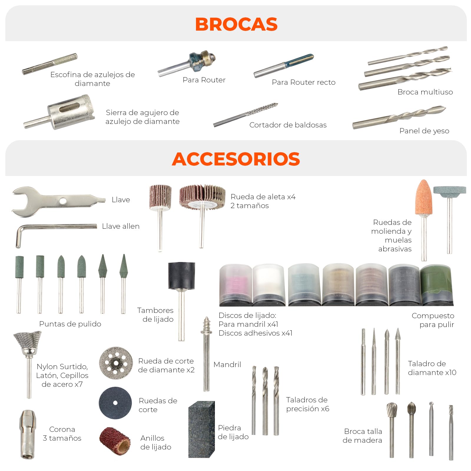 Multitool Power | Herramienta Multifunción | Amoladora | 287 Piezas | 550W | Eje Flexible | Grabador Vidrio | Sierra Eléctrica | Hogar