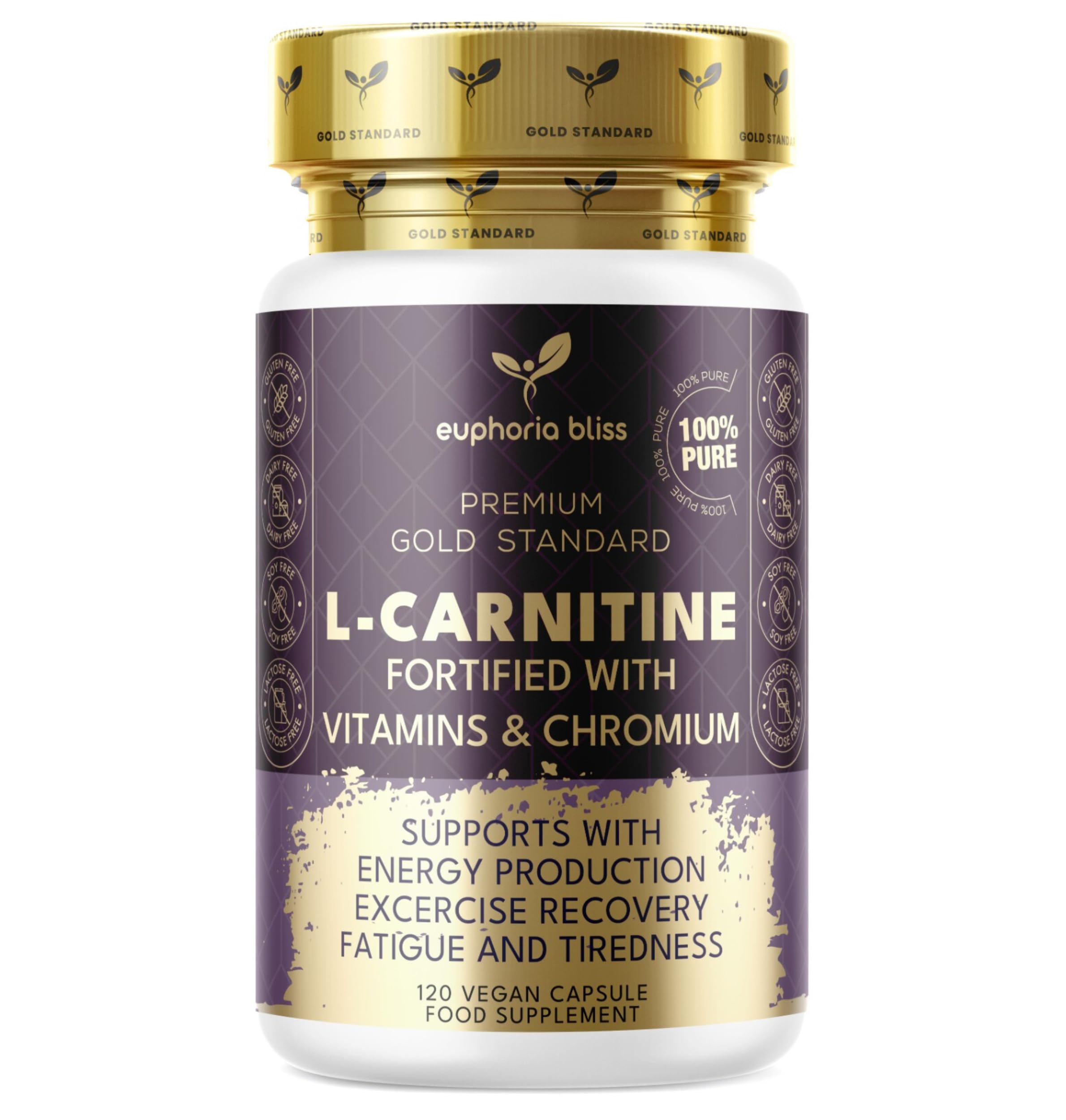 L-Carnitine Capsules 3000mg - L-Carnitine Formula with Vitamins D & B