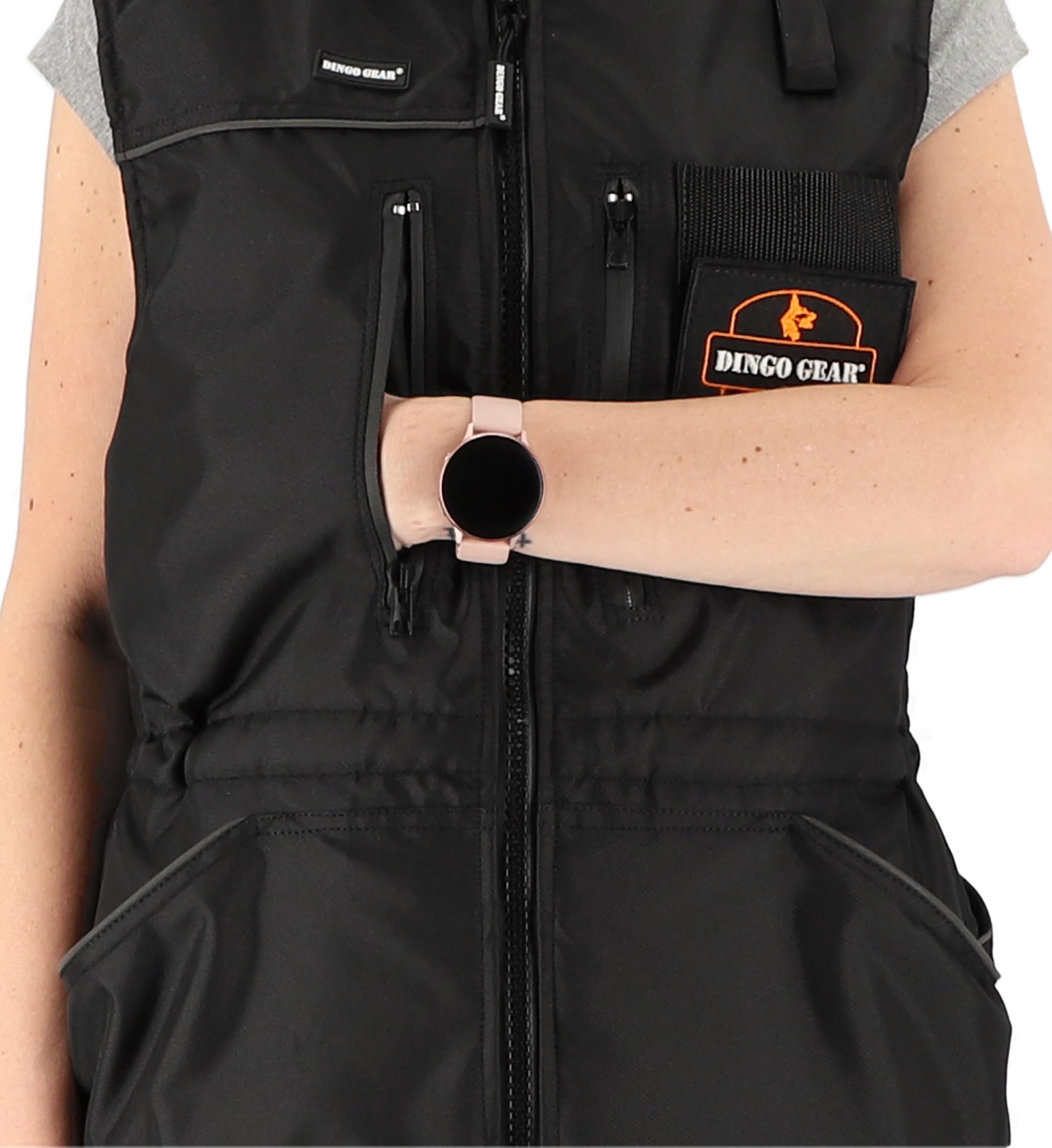 Dingo Gear - Gilet da allenamento per tutte le stagioni con cappuccio