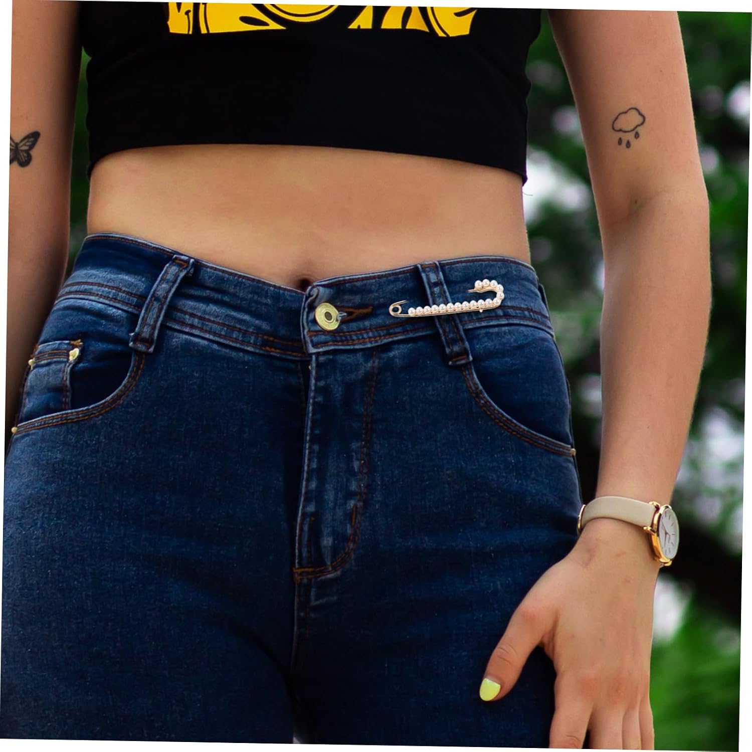 BESTYASH Waist Artifact Decor Pins for Clothes Brooches for Pants Brooches for Loose Pants Brooch Pin Pants