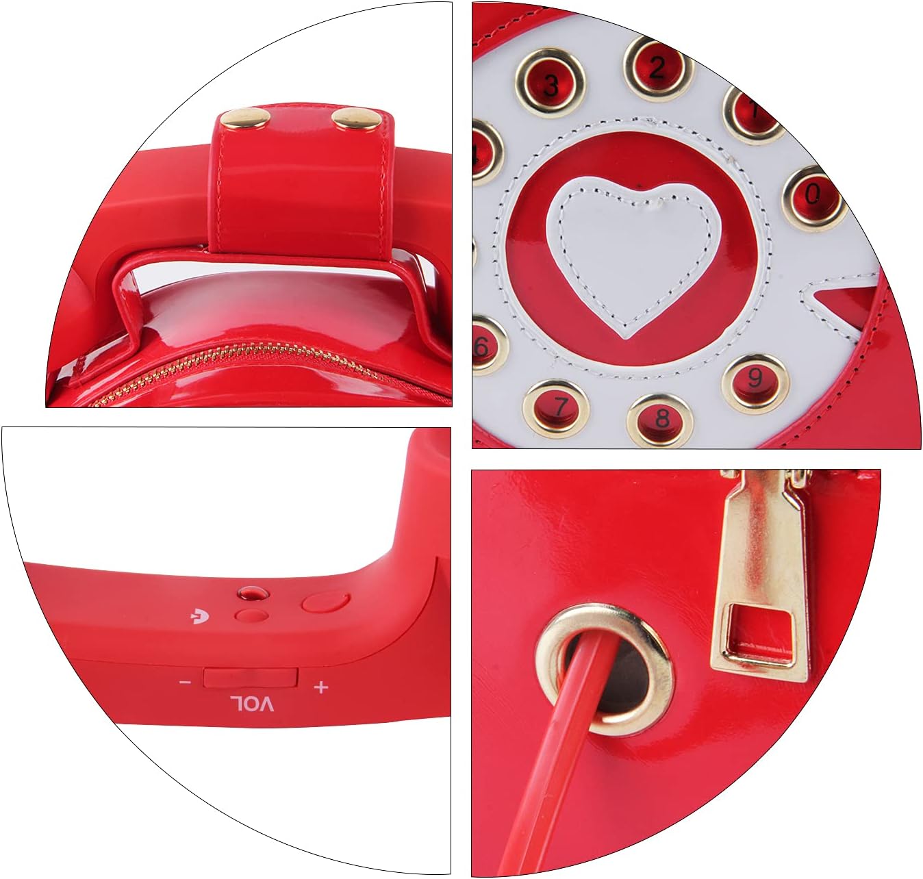 SUKUTU Telephone Shaped Purse Shoulder Crossbody Tote Bags Women Retro Phone Top-Handle Handbags for Girls - Image 5