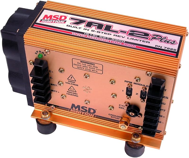 Caixa de controle de ignição MSD 7222 7AL-2 para motores de 4, 6 ou 8 cilindros – 1 unidade