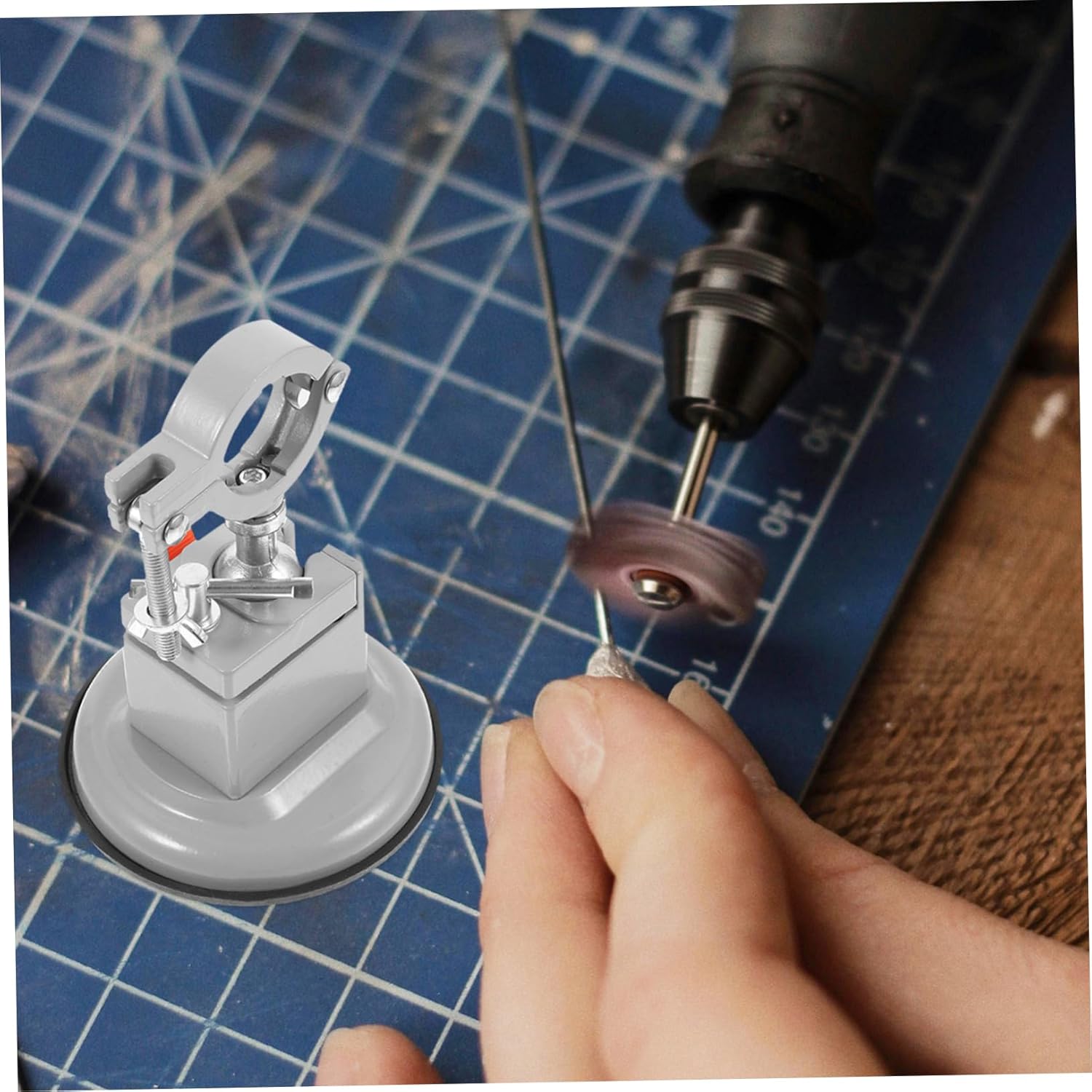 Vise Clamp with Swivel Base Versatile Woodworking Tool for Drilling Carving and Metalworking Durable and Easy to Install Bench Vise for Diy Projects