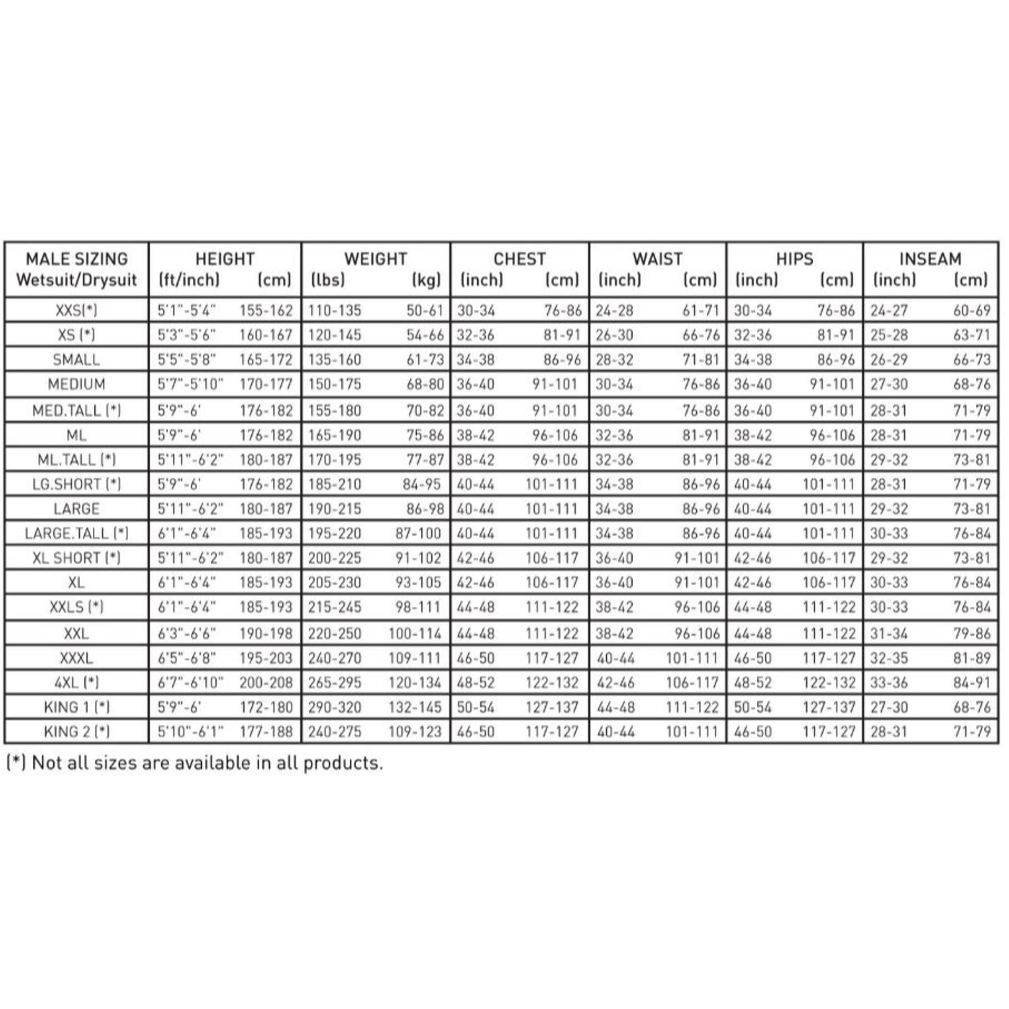 Pinnacle WS13MBG17-H-XXL Traje Venture 3 mm męski - T: XXL dla mężczyzn, zaprojektowany do codziennego użytku, 3 mm