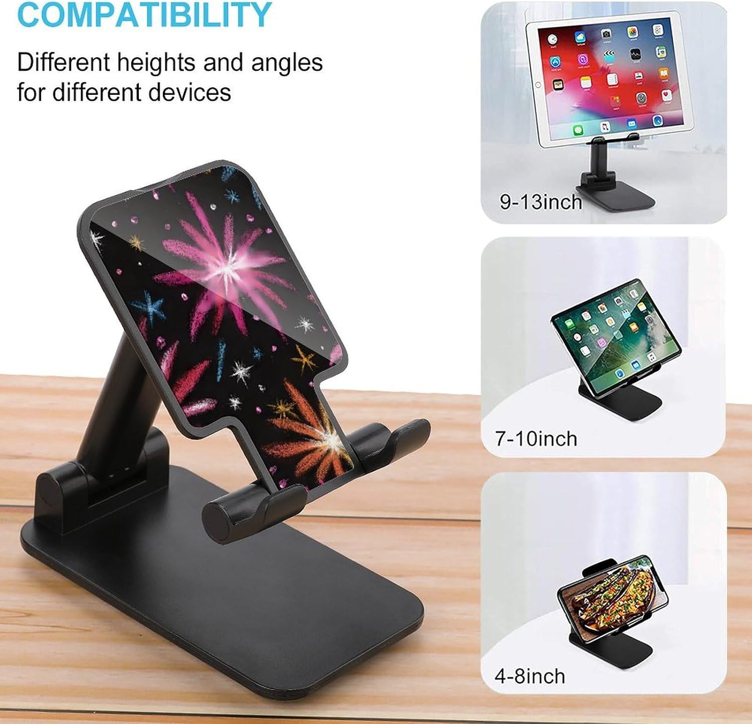 New Year Fireworks Cell Phone Stand for Desk Phone Holder Mount image 3