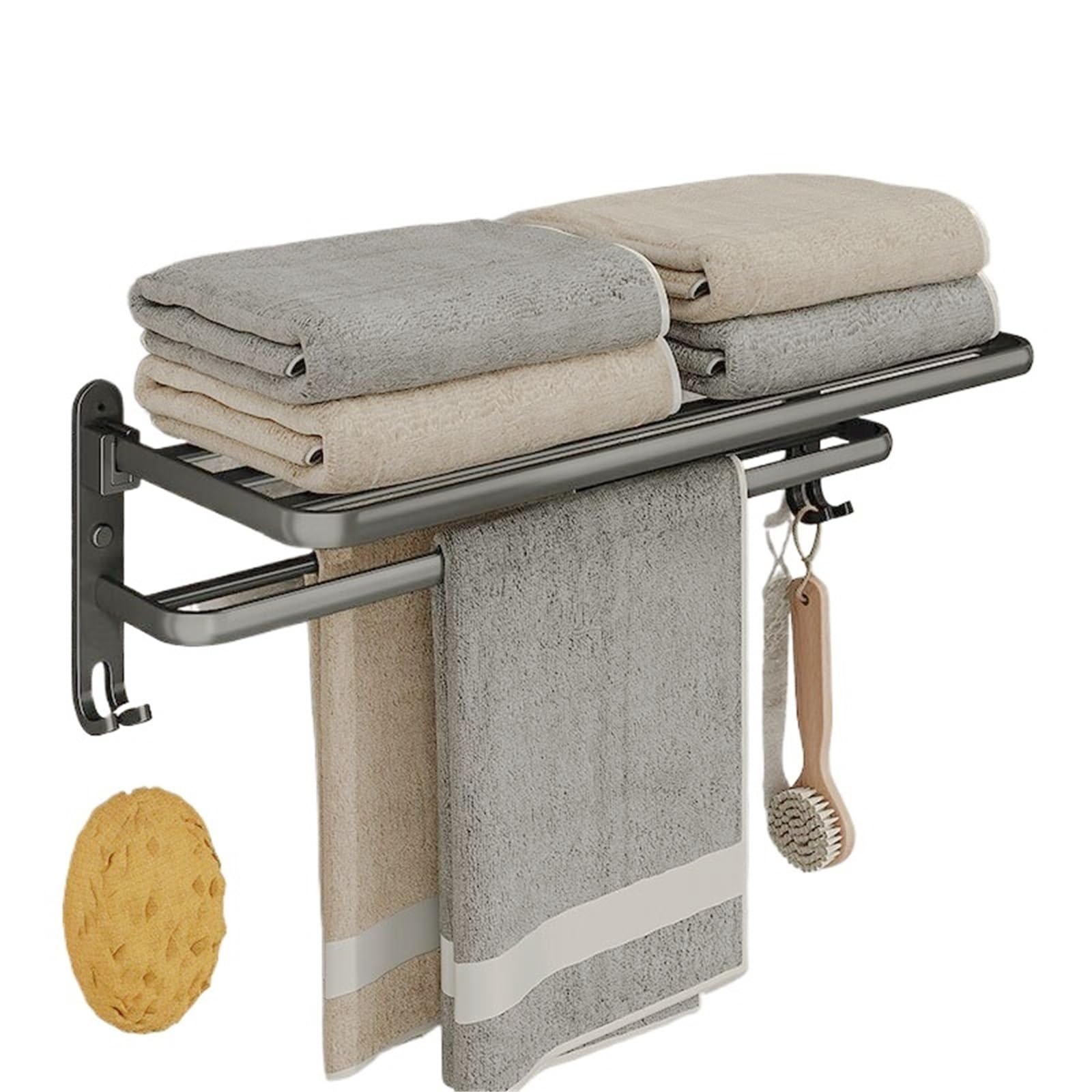 Towel Rack Non Perforated Wall Mounted Bathroom Toilet