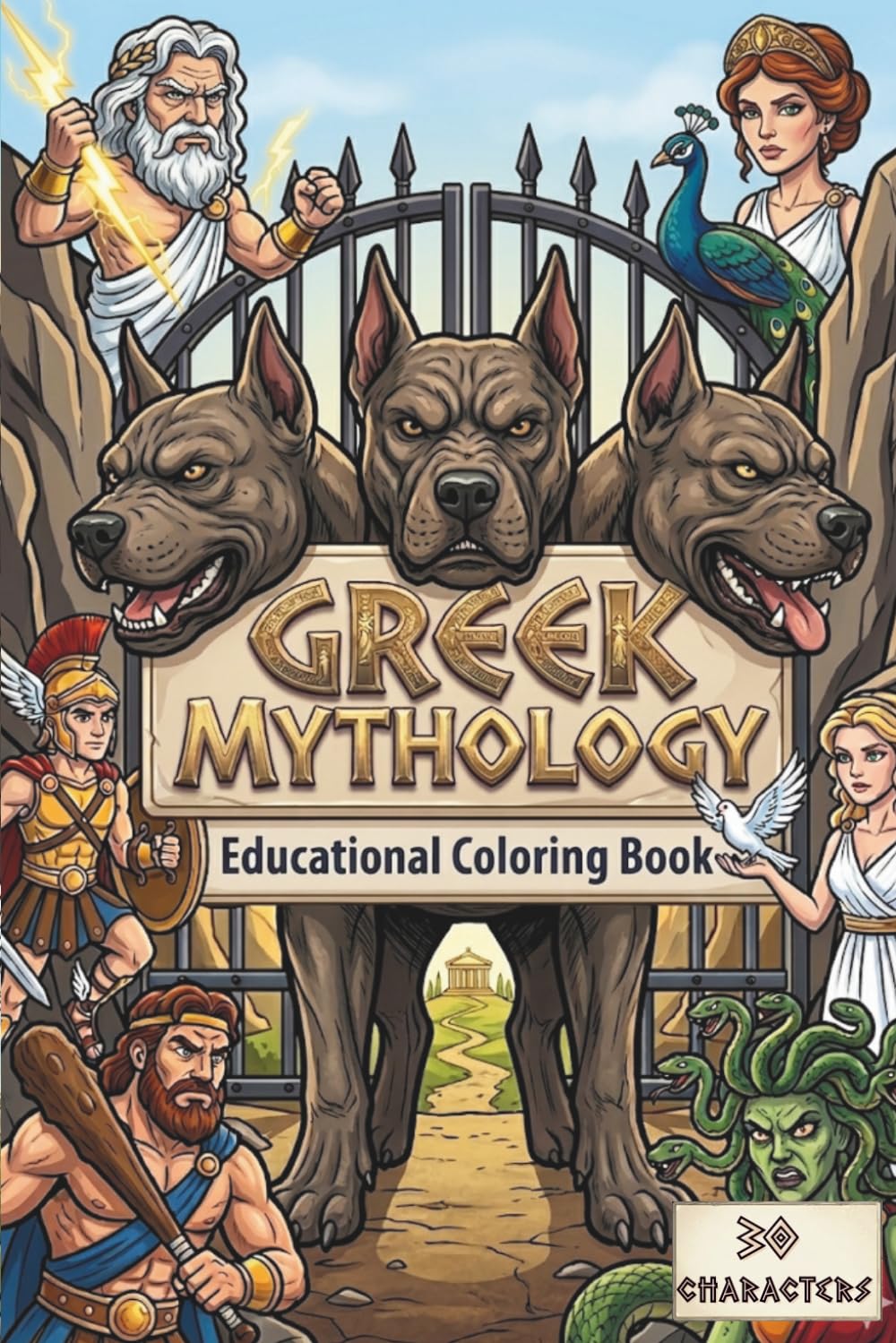 Greek Mythology: Educational Coloring Book
