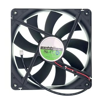 New Cooling Fan for Globe Fan RL4Z S1352512H, DC 12V 0.33A Size135x135x25mm 2-Wire Chassis Power Cooling Fan.