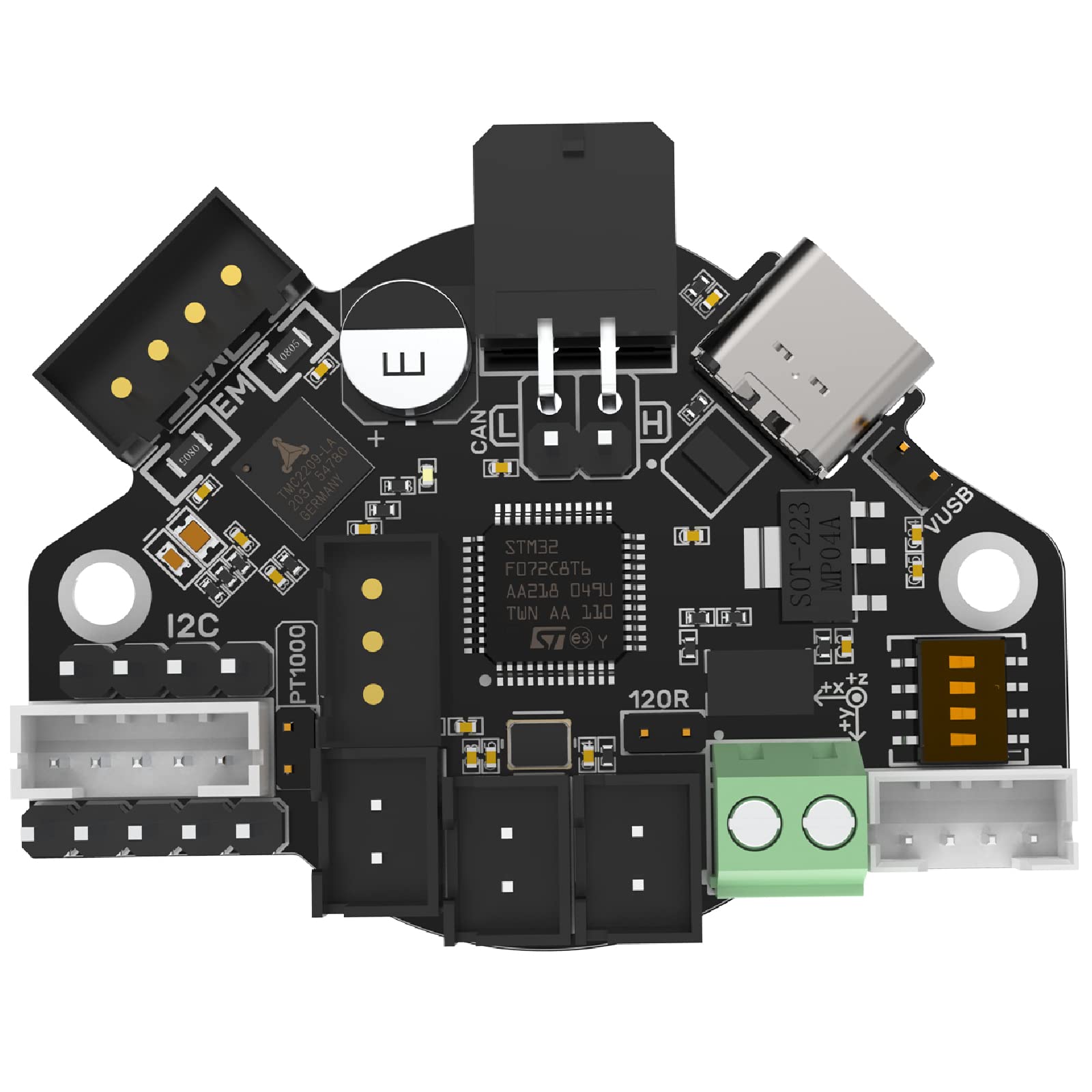 BIGTREETECH EBB 36 CAN V1.0, Escudo para Conectar el Dispositivo de Expansión Klipper, TMC2209 a Bordo, Admite Comunicación CANBUS, Desarrollado en el Chip STM32G0B1CBT6