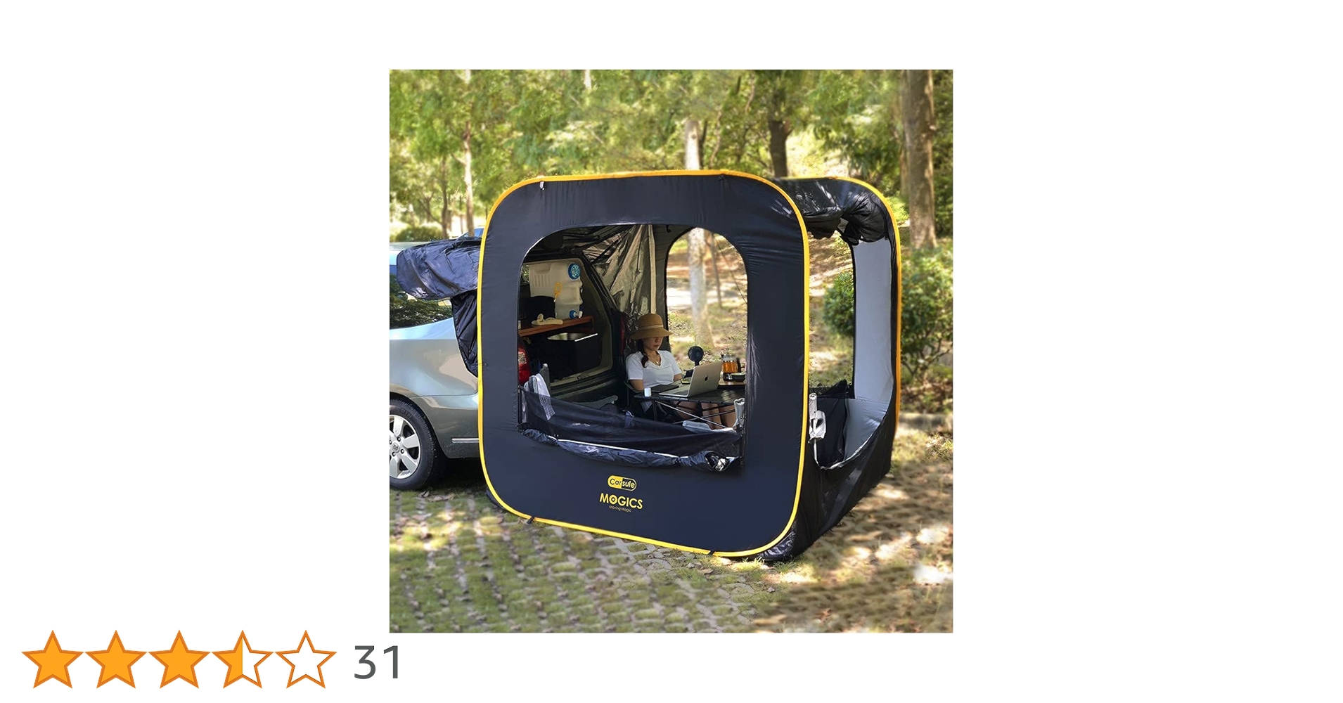 MOGICS Carsule | 2 Person Pop-Up Cabin for Cars | SUV Tent