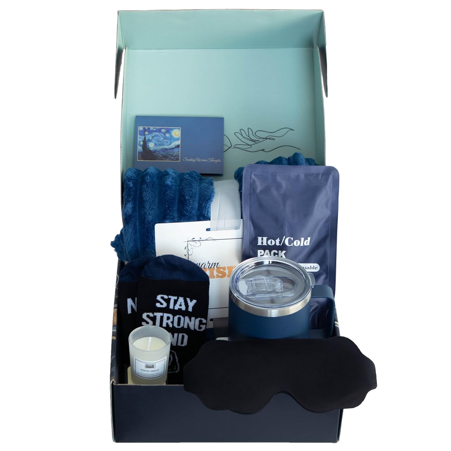 Get Well Soon Gift Basket Men, Care Package for Men, Get Well Soon Gifts for Man with Hot Cold Pack, After Surgery, Cancer Gifts, Sympathy Gift Basket, Feel Better, Sick Friend, Recovery, Dad, Husband - Image 8