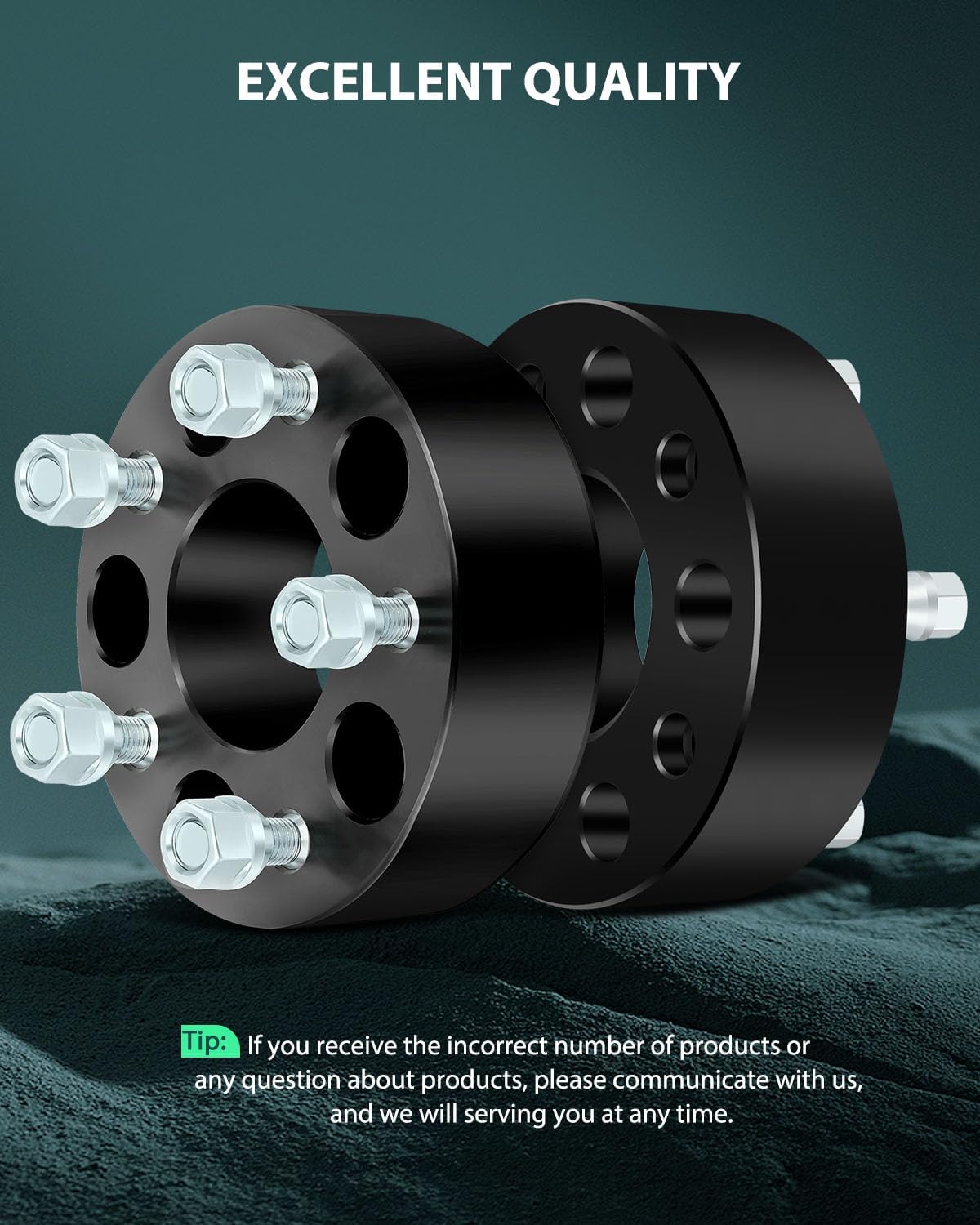SCITOO 2Pcs Wheel Spacers 2 inch 5x4.75 Bore 70.5mm Studs 12x1.5 5 Lug Wheel Spacers Adapters Fit for for Chevrolet Camaro Corvette S10 S10 Blazer for GMC Jimmy S15 Sonoma for Buick