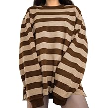 Grunge Oversized Shirts Y2k Women Long Sleeve Aesthetic Graphic Printed Baggy Tops Teen Girl Vintage Gothic Tees