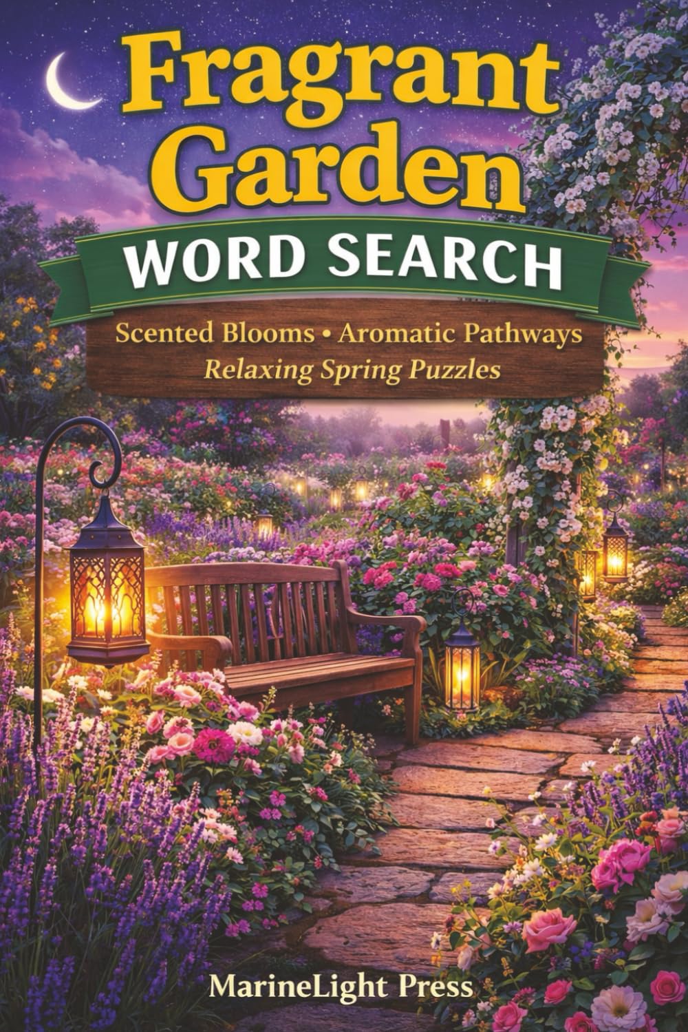 Fragrant Garden Word Search: Scented Blooms - Aromatic Pathways - Relaxing Spring Puzzles