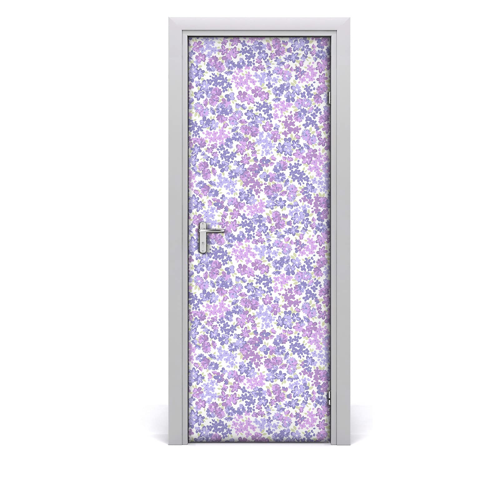 Papier peint sur la porte mural floral pour sublimer votre chambre