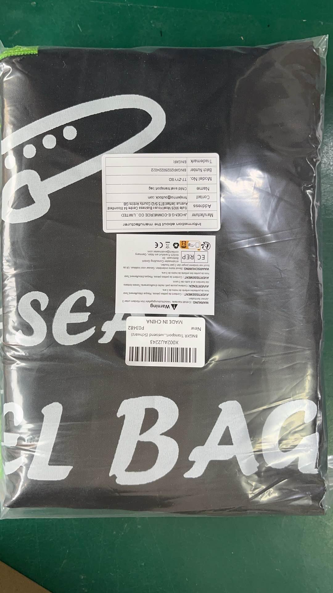 Borsa da Viaggio per Passeggino, Borsa da Viaggio per Seggiolino Auto per Aereo, Copertura Impermeabile con Tracolla per Viaggi Aerei, Oxford 600D, Ottimo per Bagagli Gate (86x46x46)