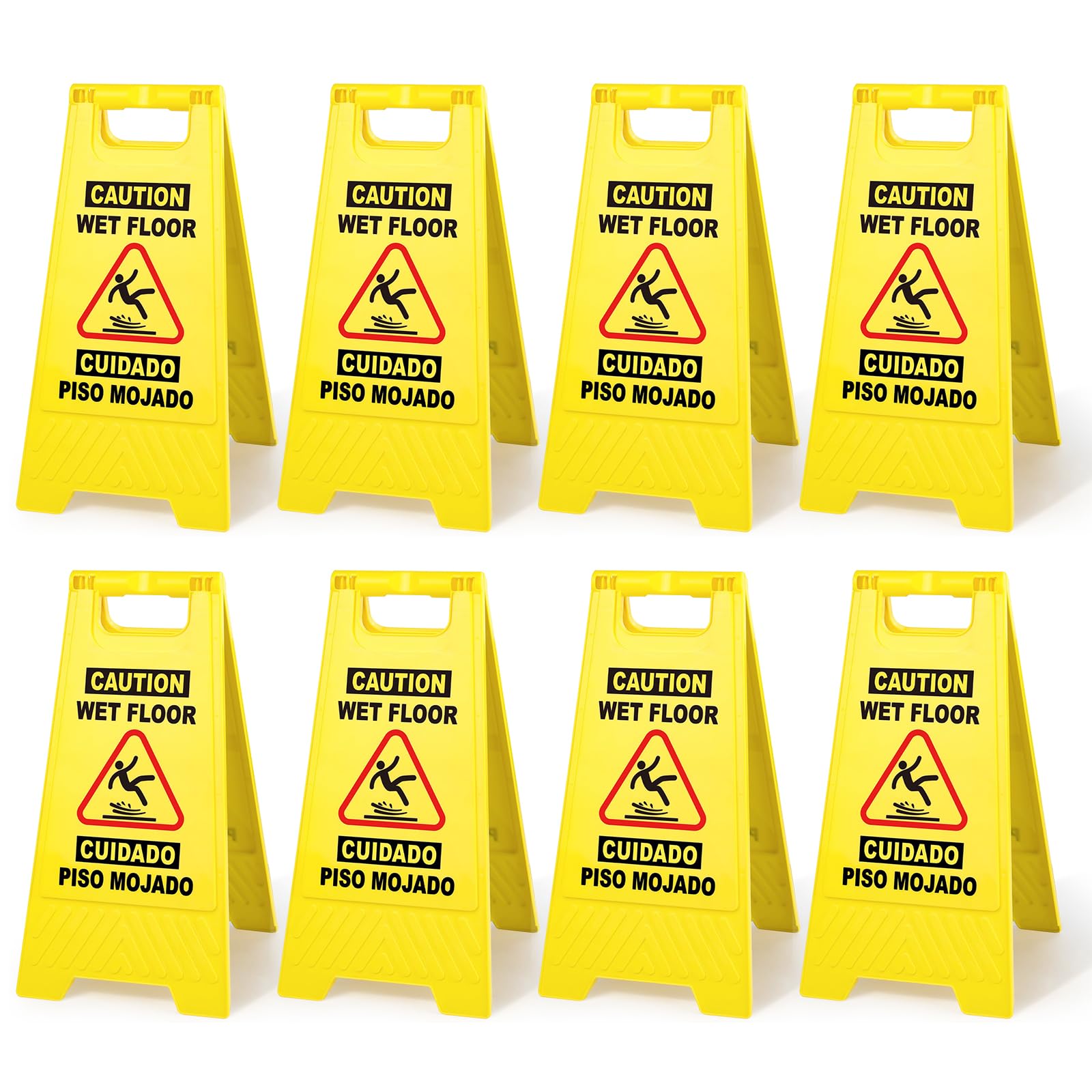 Caution Wet Floor Signs - Bilingual Safety Signs -10