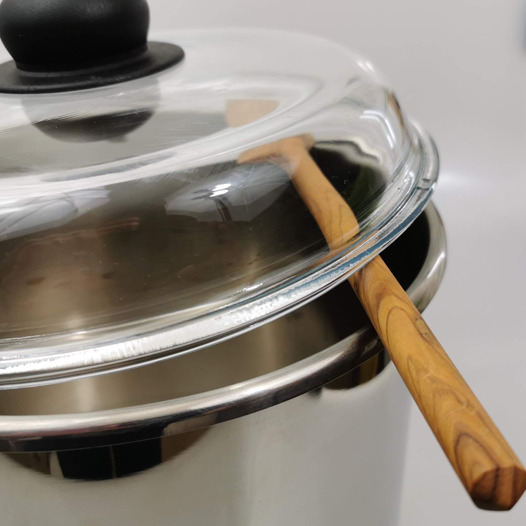 Coperchio Universale In Vetro Temperato - 24,26,28 Cm, Con Anello In Silicone - Foto 9