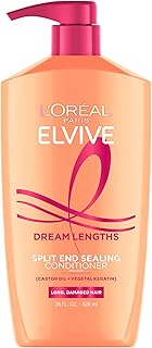 L'Oréal Paris Dream Lengs Conditioner with Keratin and Castor Oil, 827 ml.