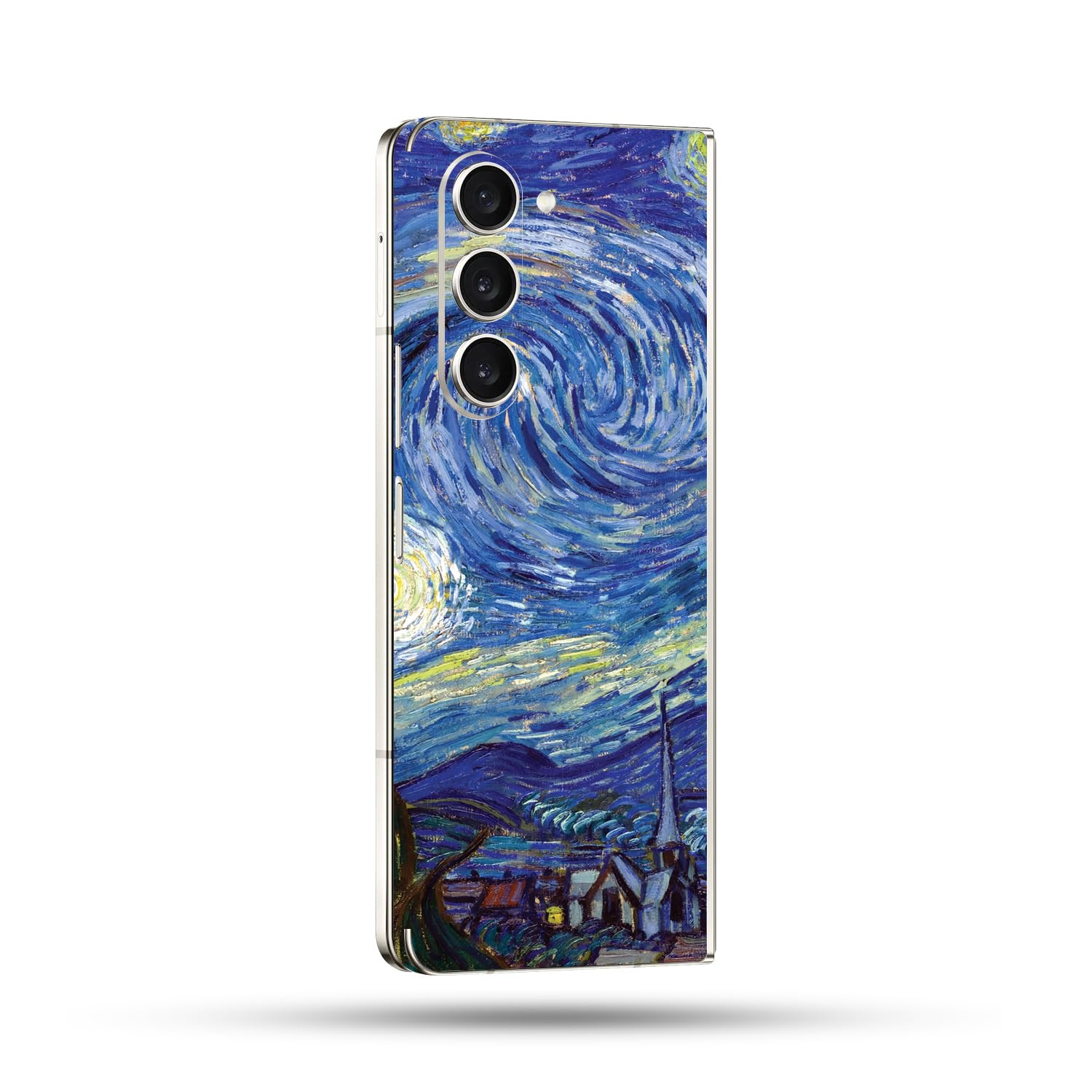 MightySkins Skin Compatible with Samsung Galaxy Z Fold 5 Full Wrap - Starry Night | Protective, Durable, and Unique Vinyl Decal wrap Cover | Easy to Apply, Remove, and Change Styles | Made in The USA