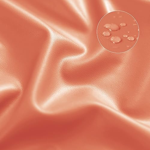 Miniatura 7 de Deisy Dee Fundas de cuero impermeables para sillas de comedor Parson (4, naranja apagado)