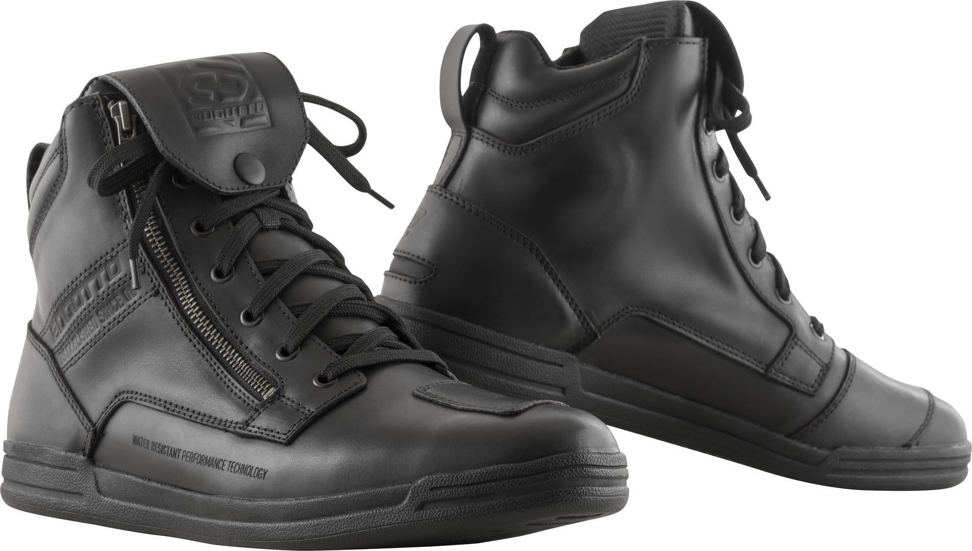 Bogotto Brooklyn wodoodporne buty motocyklowe, czarny, 36