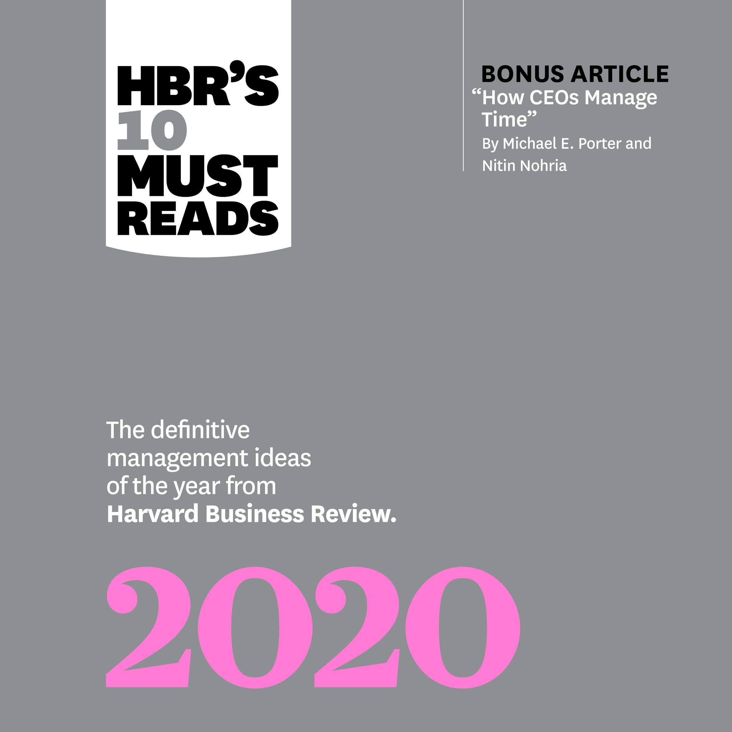 Cover art for HBRs 10 Must Reads 2020