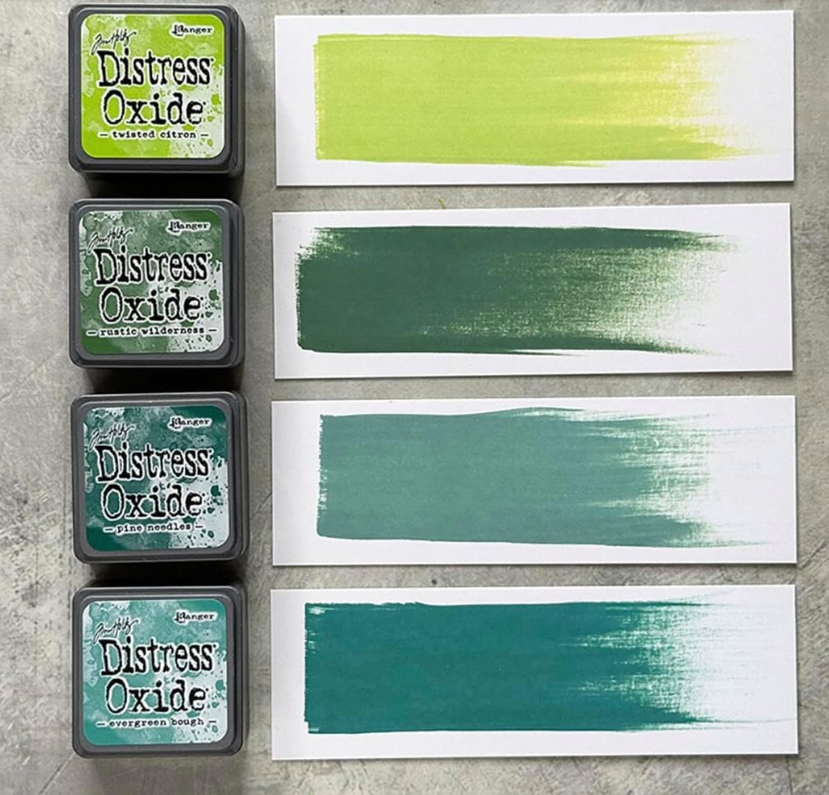 Tim Holtz Ranger Mini Oxide Distress Ink Pads, Kits - #1-18, Super Bundle of All 72 Oxide Colors, 6 Carnora Ink Blending Brushes, December 2025 Release