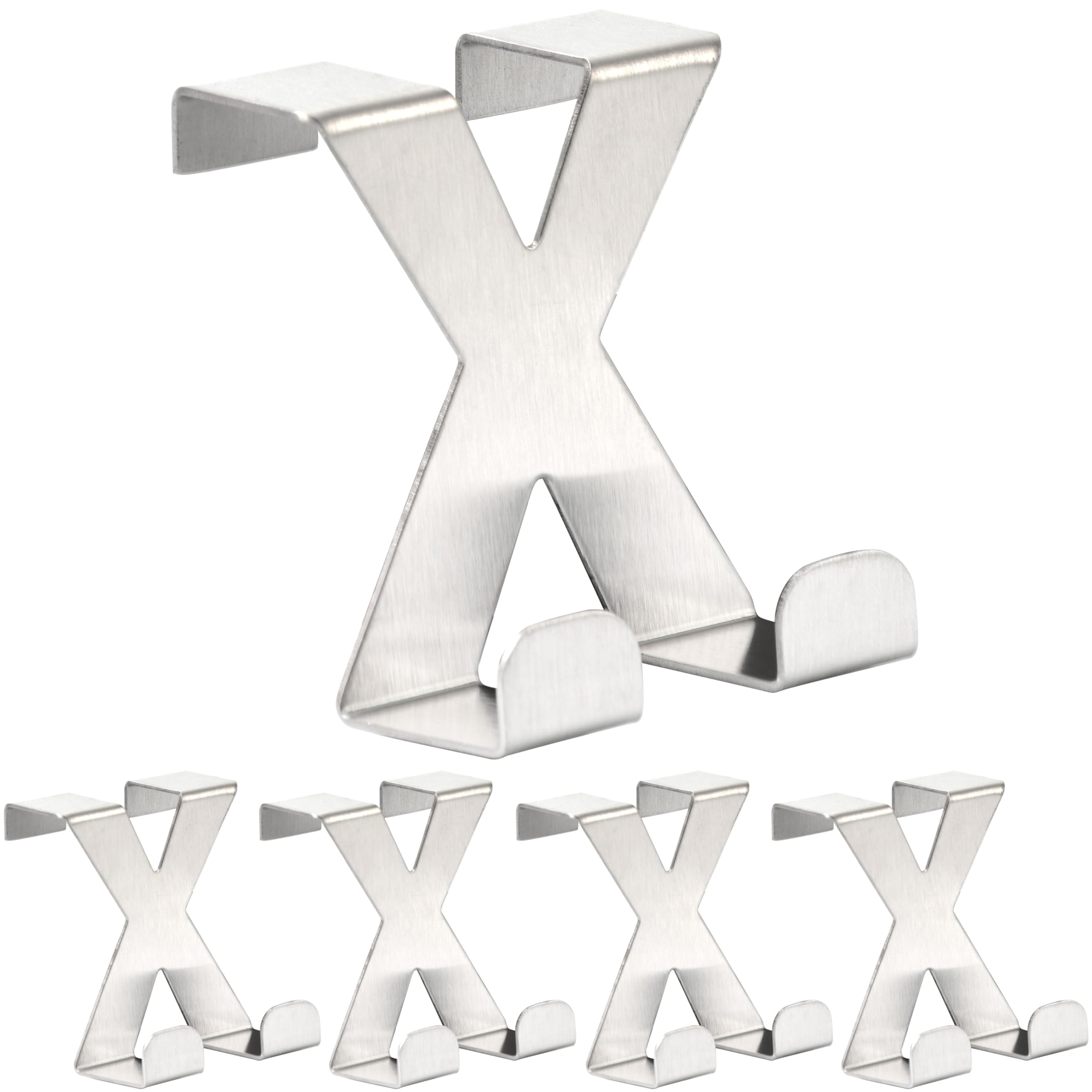 RICOO Premium Over Door Hanger, MH031Sx5, Stainless Steel Door Hooks