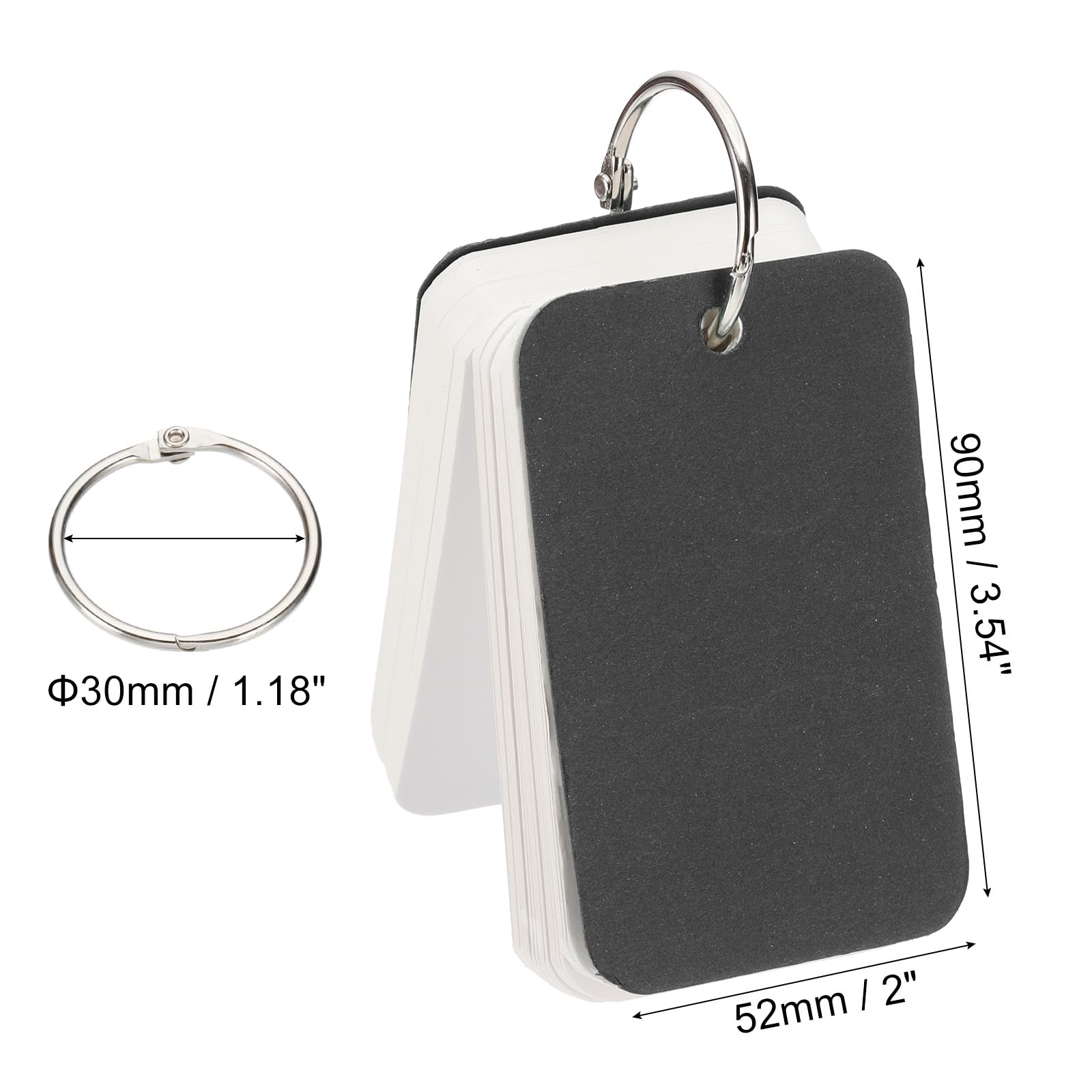 PATIKIL Blank Index Cards with Ring - Image 2