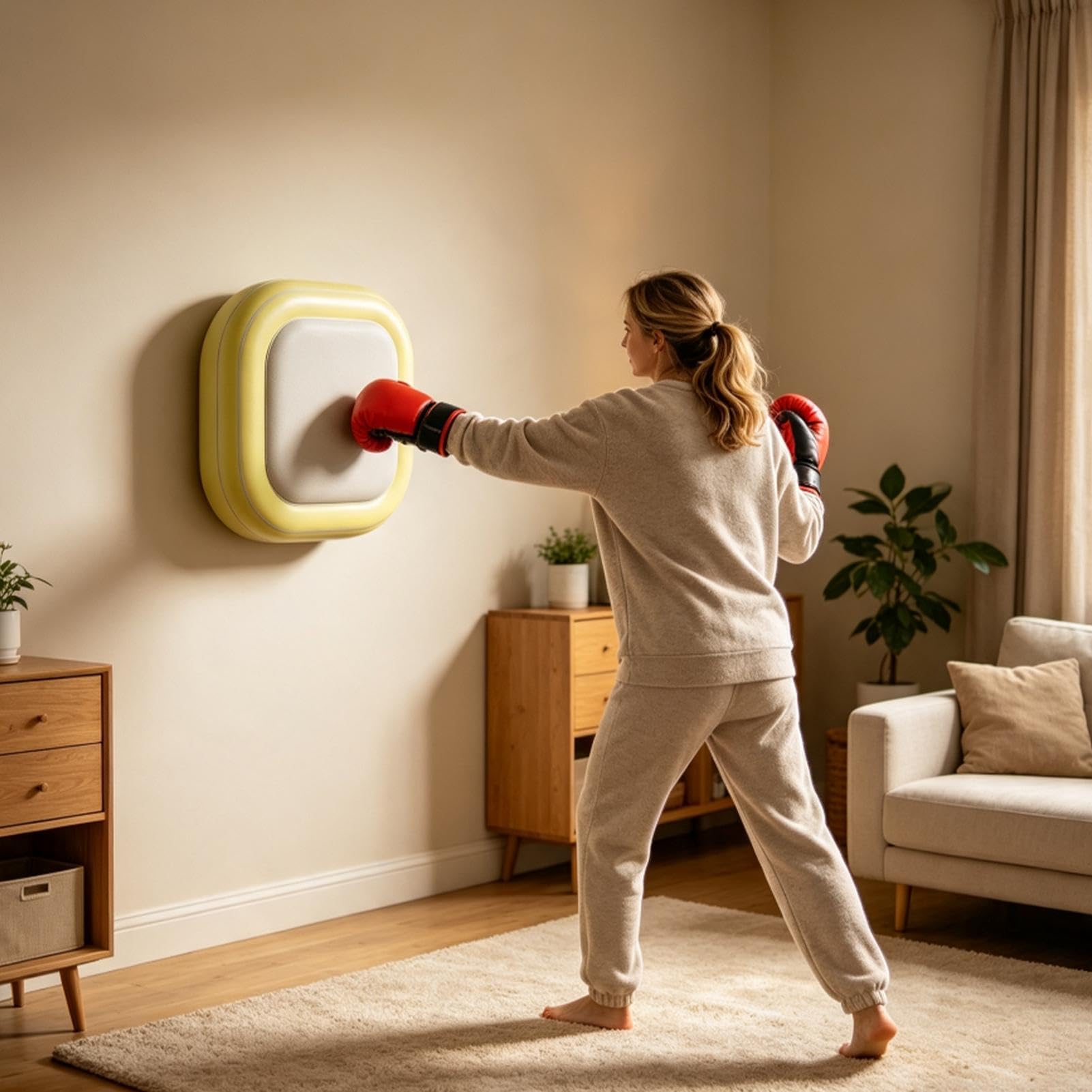 Wall-Mounted Inflatable Soft Portable Non-Slip Wall Boxing Bag