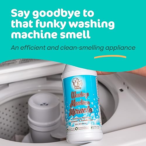 Miniatura 3 de Sunny & Honey Limpiador y desodorante líquido para lavadora  Limpiador de lavadora de carga superior y frontal  Desodorante de lavadora de 32 onzas