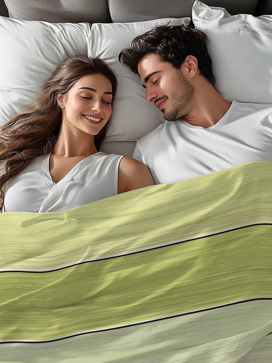 Top Sheet King Bedding Flat Sheet Only, Farmhouse Wood Board Microfiber Bed Sheets Soft Breathable Bedding Flat Sheets, Green Gradient Wooden Hotel Luxury Top Sheets