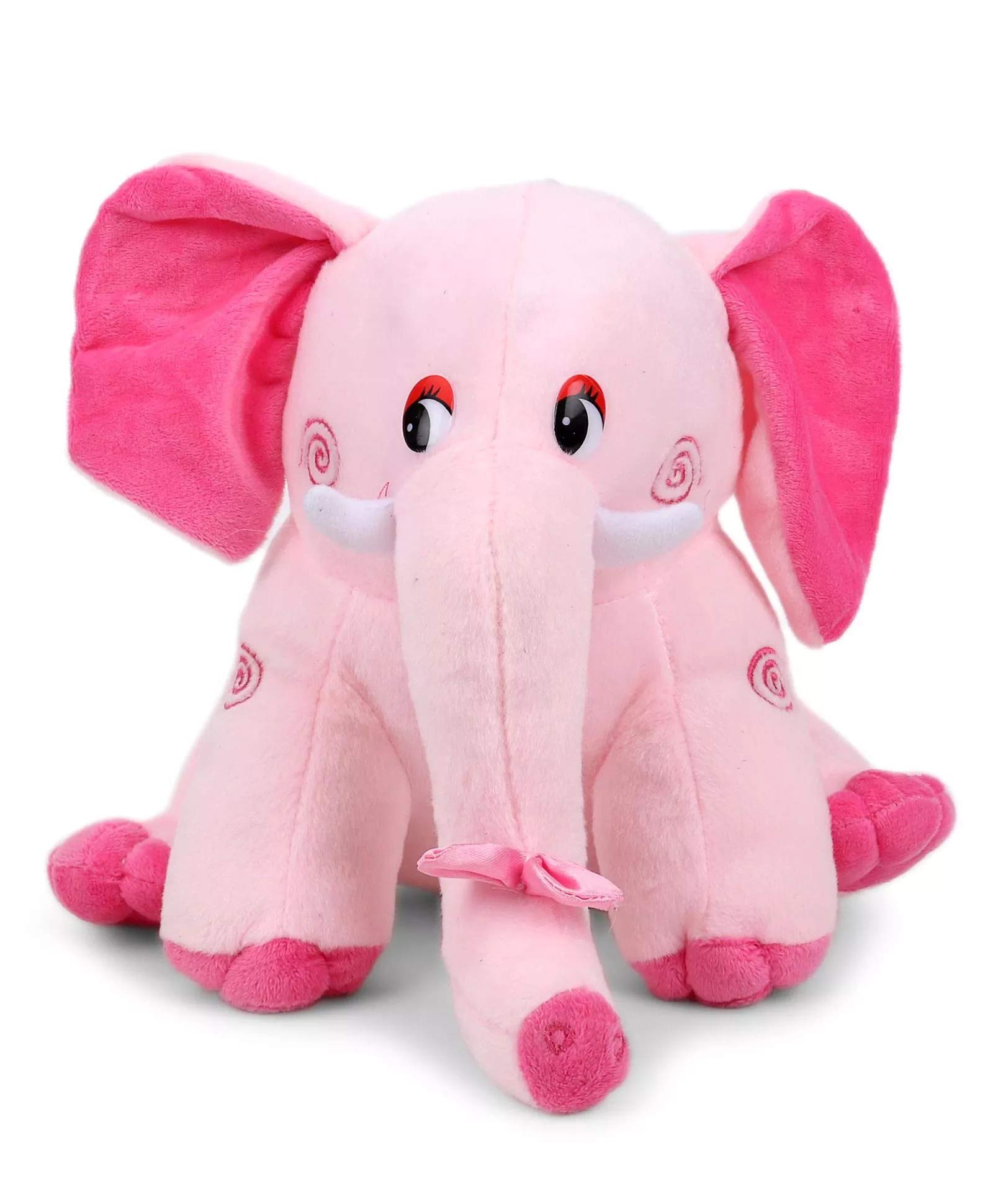 Tickles Cute Elephant Stuffed Soft Plush Animal Toy for Kids Boys & Girls (Color: Pink Size:23 cm)