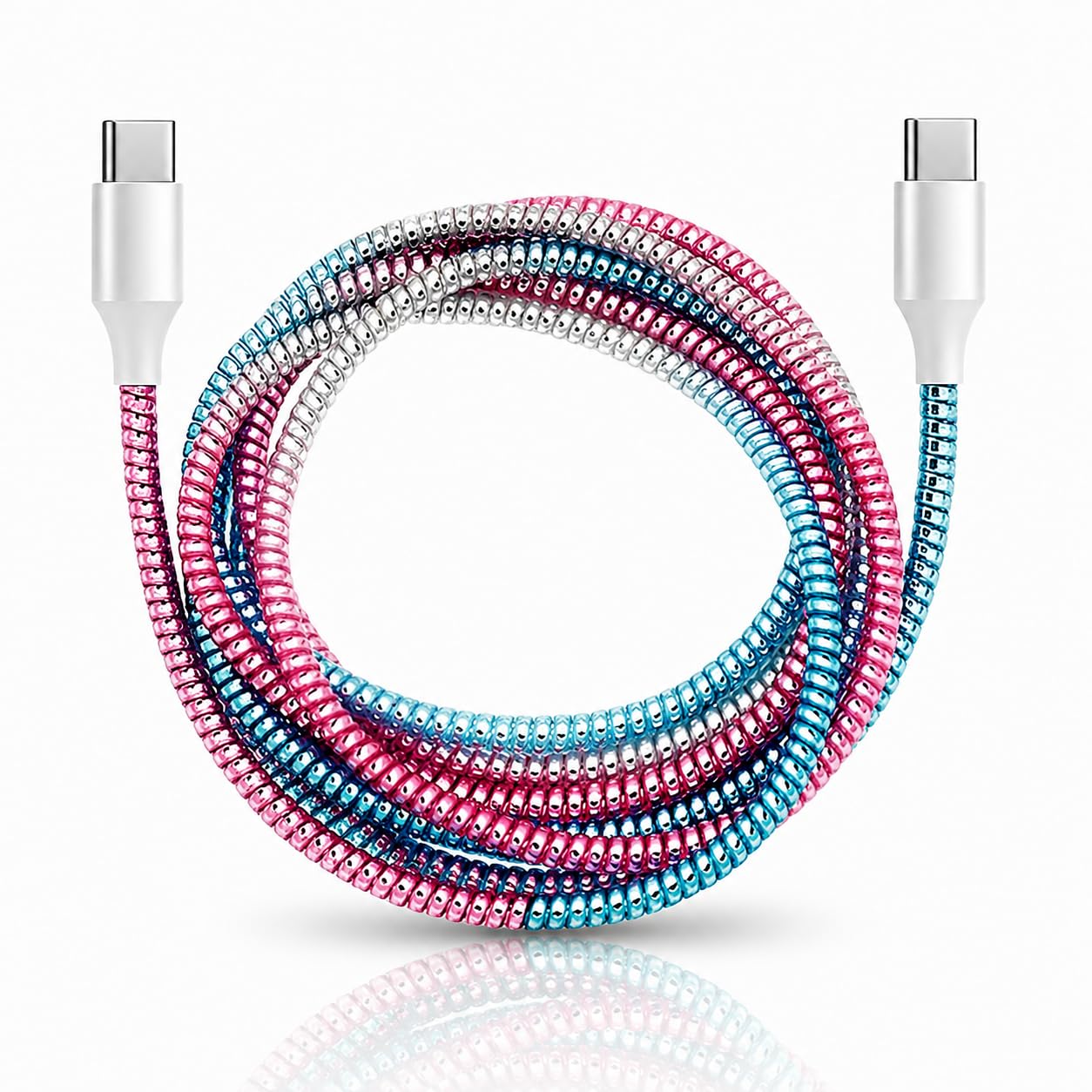EDNITA Highly Flexible Cable Protector Charging Cable Protectors Data Cable Protective Case Sleeve Wrap Headphone Saver Charger Protective Cover for USB & Other Cables Pack of-1-image-36