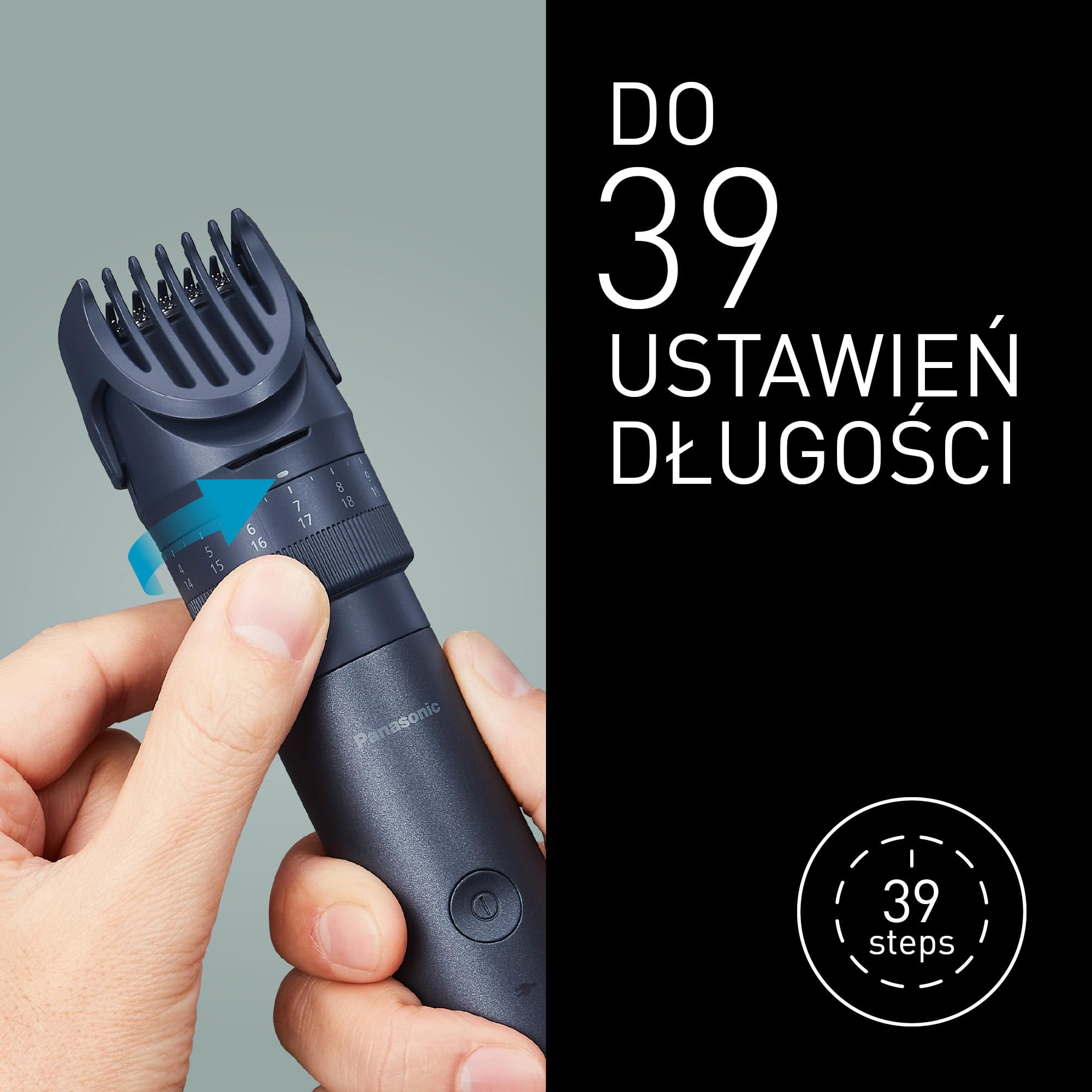 Panasonic ER-CKL1 MULTISHAPE modułowy system do pielęgnacji osobistej - wodoodporny trymer do zarostu i włosów (akumulator litowo-jonowy, 39 długości)