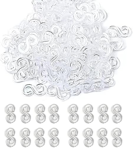 Miniatura 7 de Clips S Clips de banda de goma, 1000 piezas de clips de banda de goma de telar, clips de banda de plástico, conectores de recambios, kit de pulsera