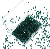 Vista 15 de 1000 cuentas de cristal de cristal de 0.157 pulgadas a granel facetadas de bicono espaciador cuentas para hacer joyas de bricolaje