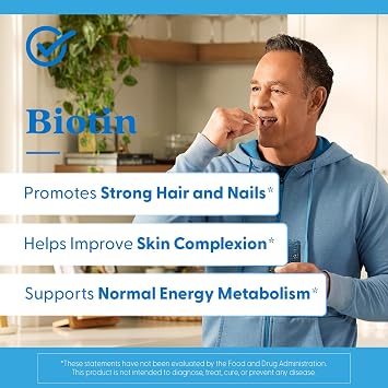 Doctor's Best Biotin Vitamin Supplement 5000 mcg for Men & Women - Biotin Capsules for Hair Growth Support, Skin, Nails, Non GMO, Gluten Free, Soy Free, Vegan - 120 Veg Caps