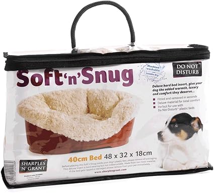 soft and snug dog bed insert