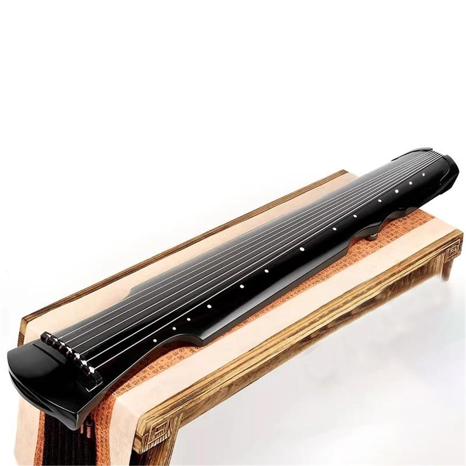 Profesjonalny Siedmiostrunowy Instrument Do Ćwiczeń Guqin Dla Dorosłych I Początkujących Guqin (chińska Cytra)(Black)
